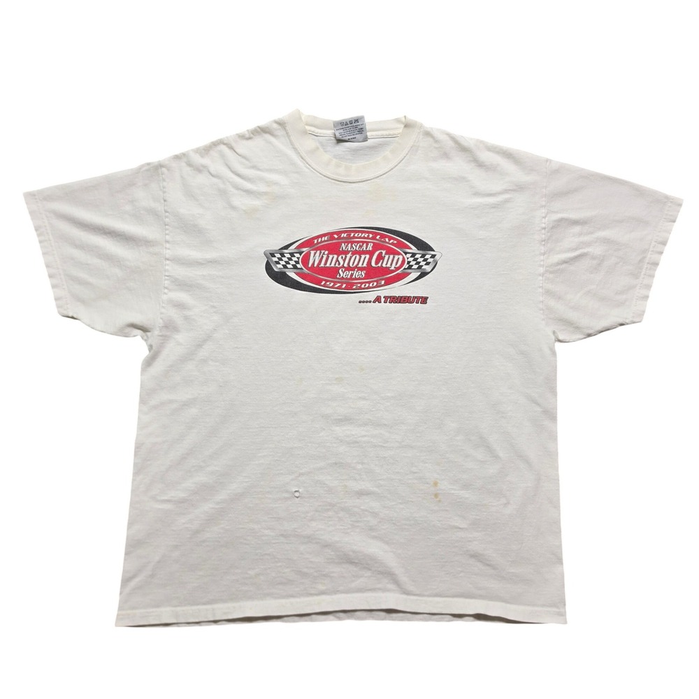 VTG Chase Authentics NASCAR T-Shirt Mens L White Winston Cup Series Tribute 2003